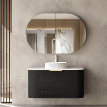 Bondi Wall Hung Single Vanity with Pure White Countertop